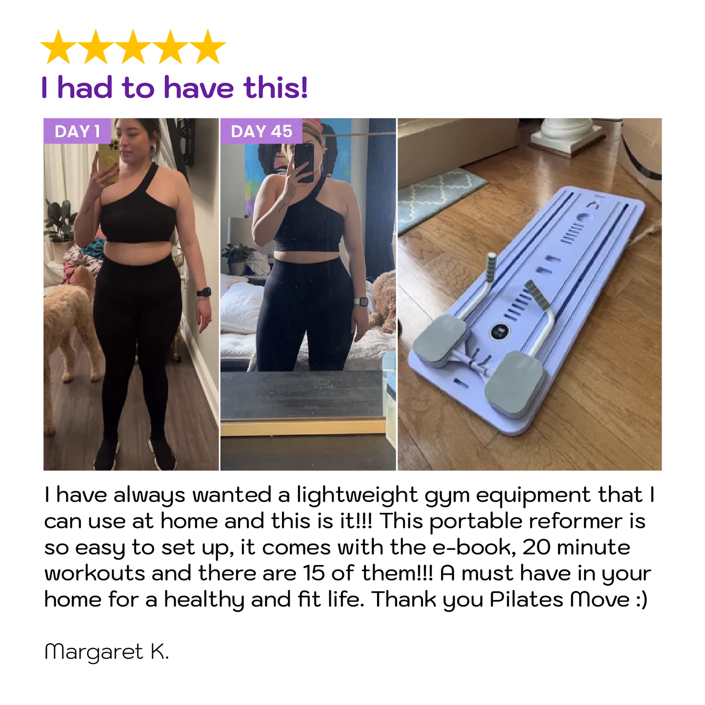 PilatesMove™ Pilates Reformer Board