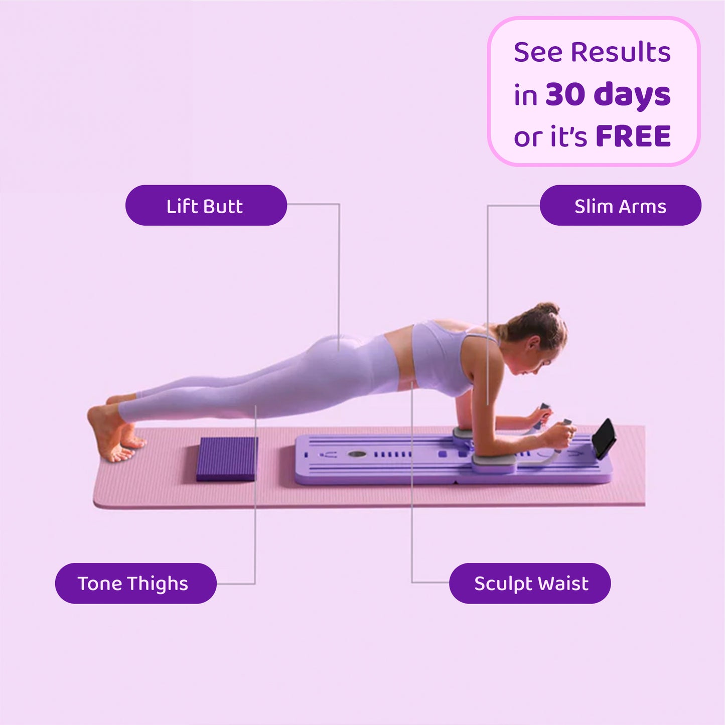 PilatesMove™ Pilates Reformer Board